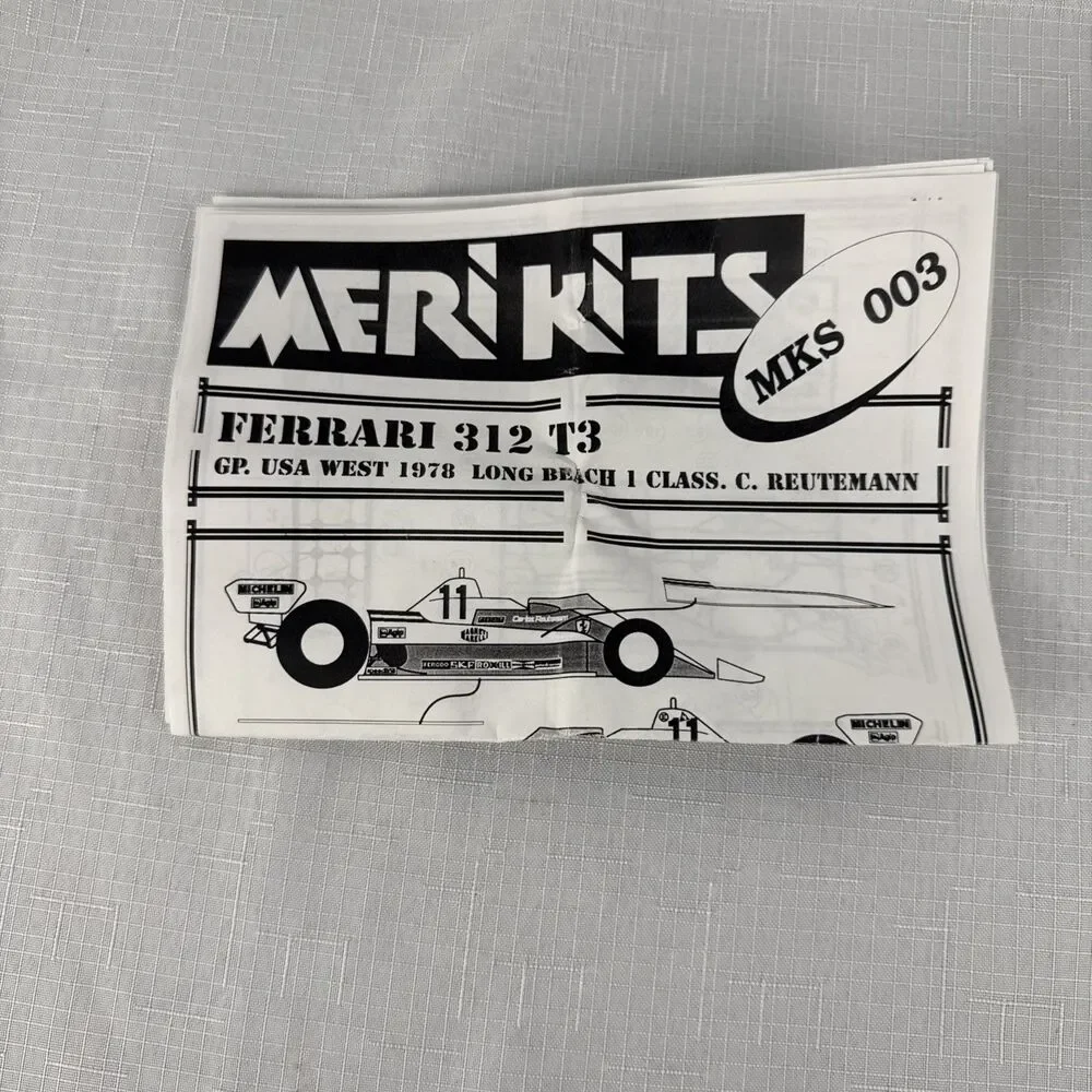 MERI KITS 1:43 1978 ferrari 312 t3 reuteman G.P. USA MKS003